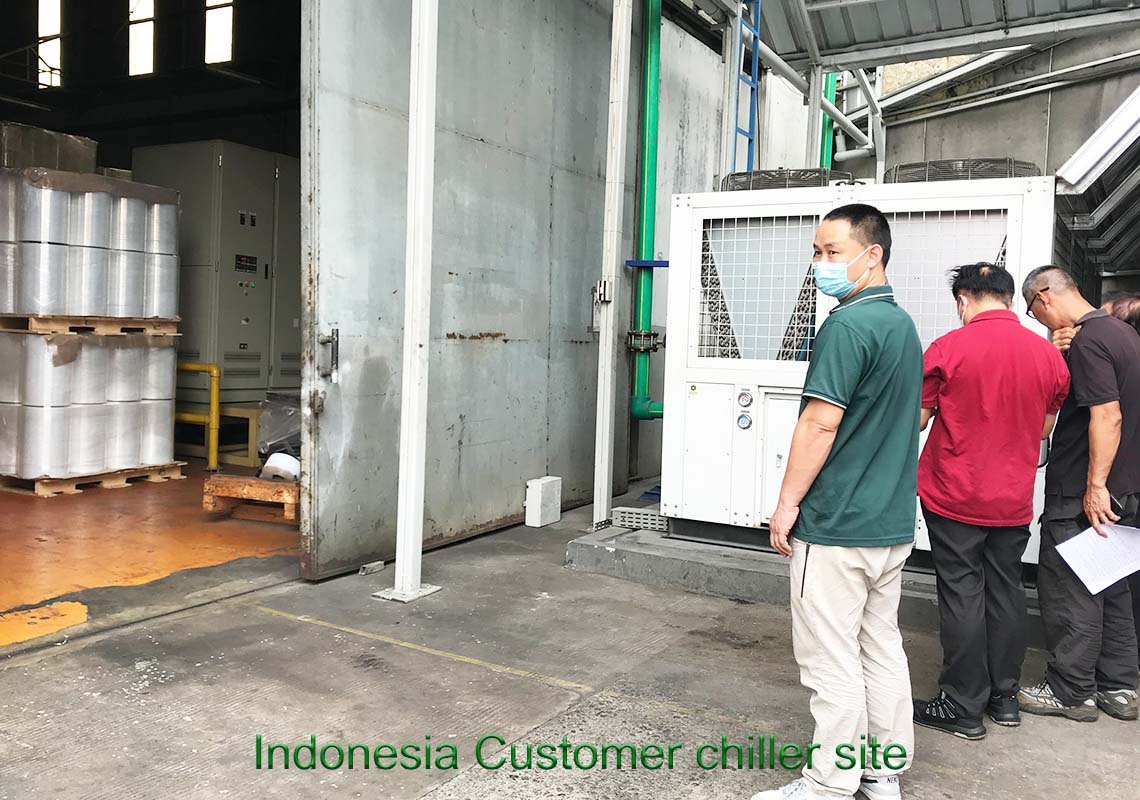 Enfriador de tornillo enfriado por aire en Indonesia