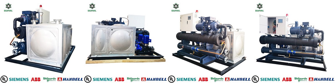 Customized water cooled screw chiller