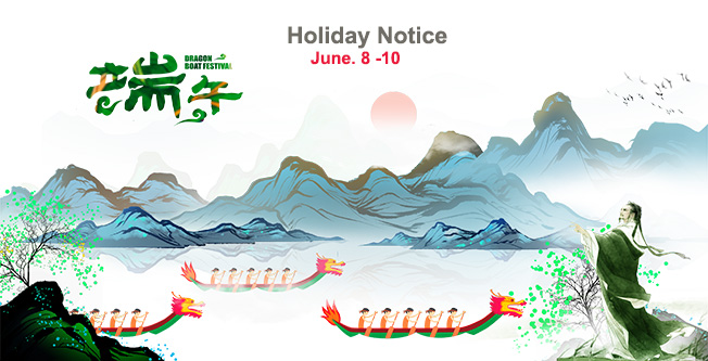 Aviso de vacaciones del Dragon Boat Festival